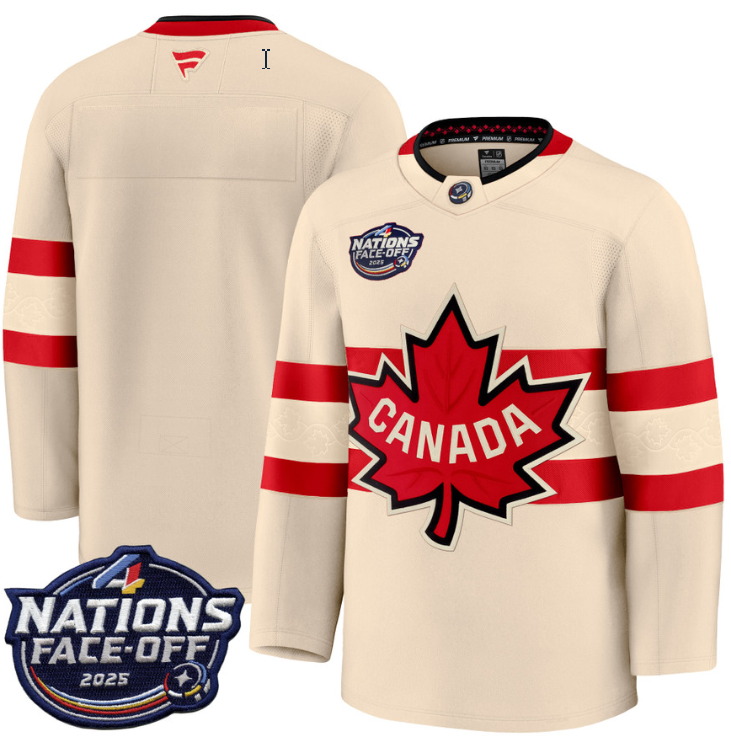 Men's Team Jersey Canada 4 Nations Face-Off 2025 Stitched