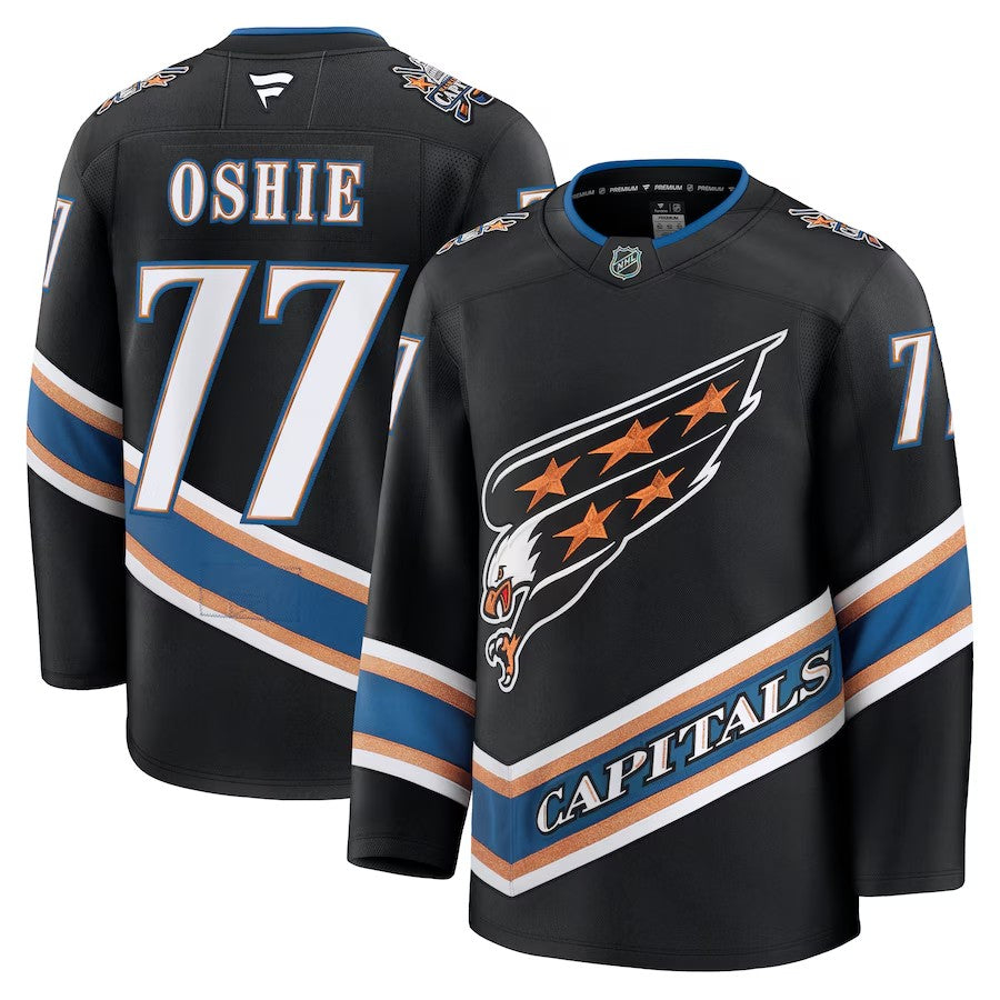 Washington Capitals #77 TJ Oshie 50th Anniversary Jersey 2025 Premium Stitched
