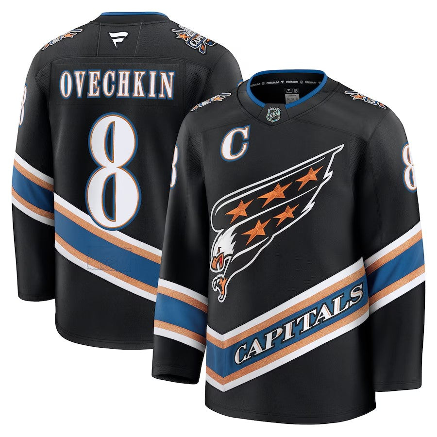 Washington Capitals #8 Alexander Ovechkin Jersey 2025 Premium Stitched