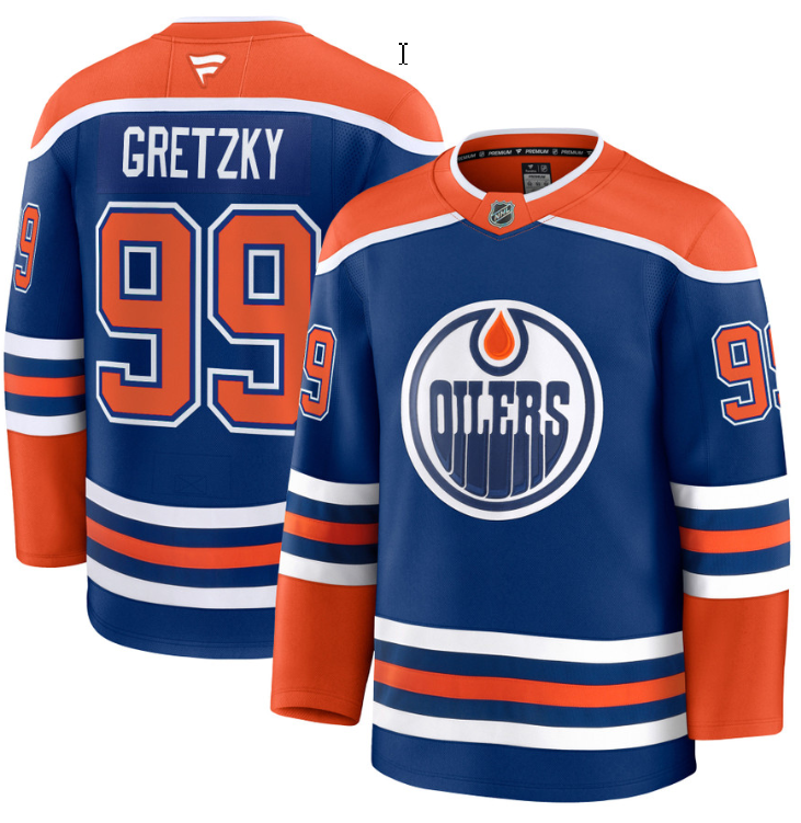 Men's Wayne Gretzky Jersey #99 Edmonton Oilers 2025 Premium Away All Stitched