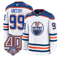 Men's Wayne Gretzky Jersey #99 Edmonton Oilers 40th Anniversary Stitched Away