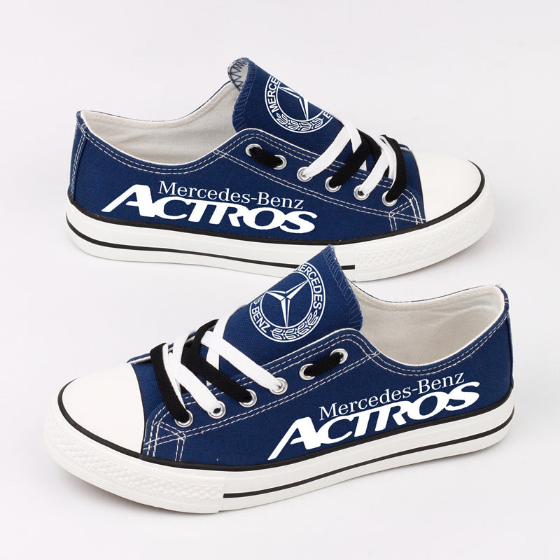 Mercedes-Benz Canvas Sneakers Shoes For Men Women Fans