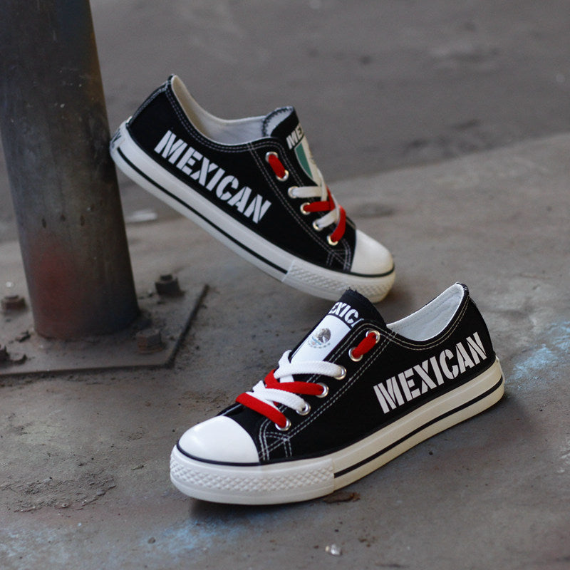 Mexican Canvas Sneakers Shoes For Men Women Fans