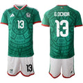 Mexico #13 G.OCHOA Jersey National Team x World Cup 2026 Home Green On Field Soccer