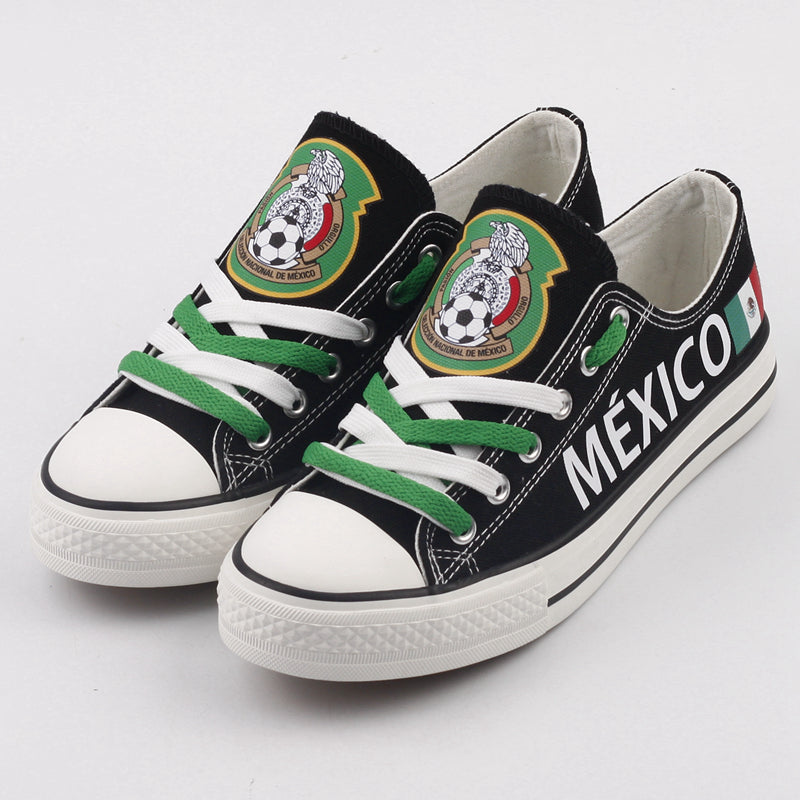 Mexico Low Top Canvas Sport Sneakers Shoes For Men Women Fans