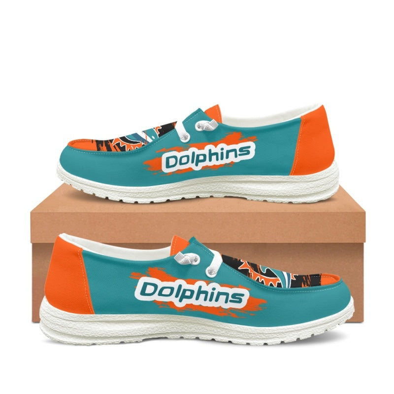 Miami Dolphins V1 BZ15 Sneakers Shoes For Men Women Fans