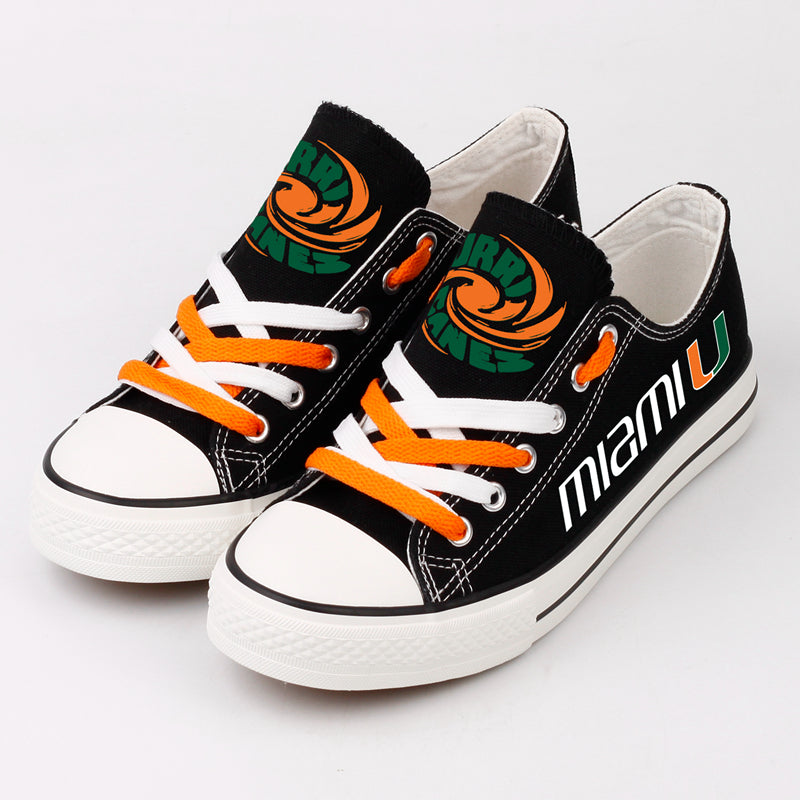 Miami Hurricanes Sport Sneakers Shoes For Men Women Fans
