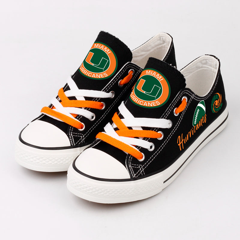 Miami Hurricanes Sport Sneakers Shoes For Men Women Fans