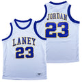 Michael Jordan #23 Laney Movie Basketball Jersey White