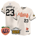 Michael Harris II Jersey #23 Atlanta Braves Atliens Peach Vapor Premier Limited Stitched