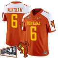 Michael Wortham Jersey #6 Montana Grizzlies 1995 Throwback Vapor Limited Stitched