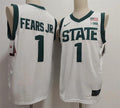 Michigan State Spartans Green #1 Jeremy Fears Jr. White Stitched Jersey