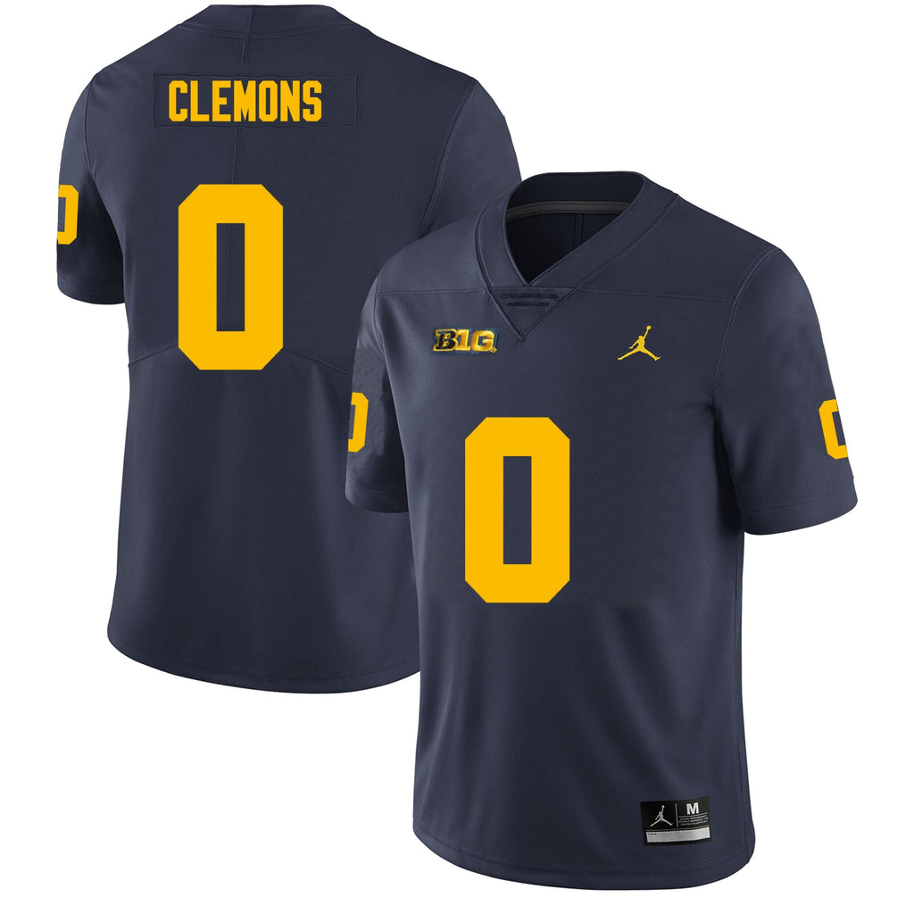 Michigan Wolverines #0 Darrius Clemons Men’s Michigan Wolverines Football Jersey Stitched
