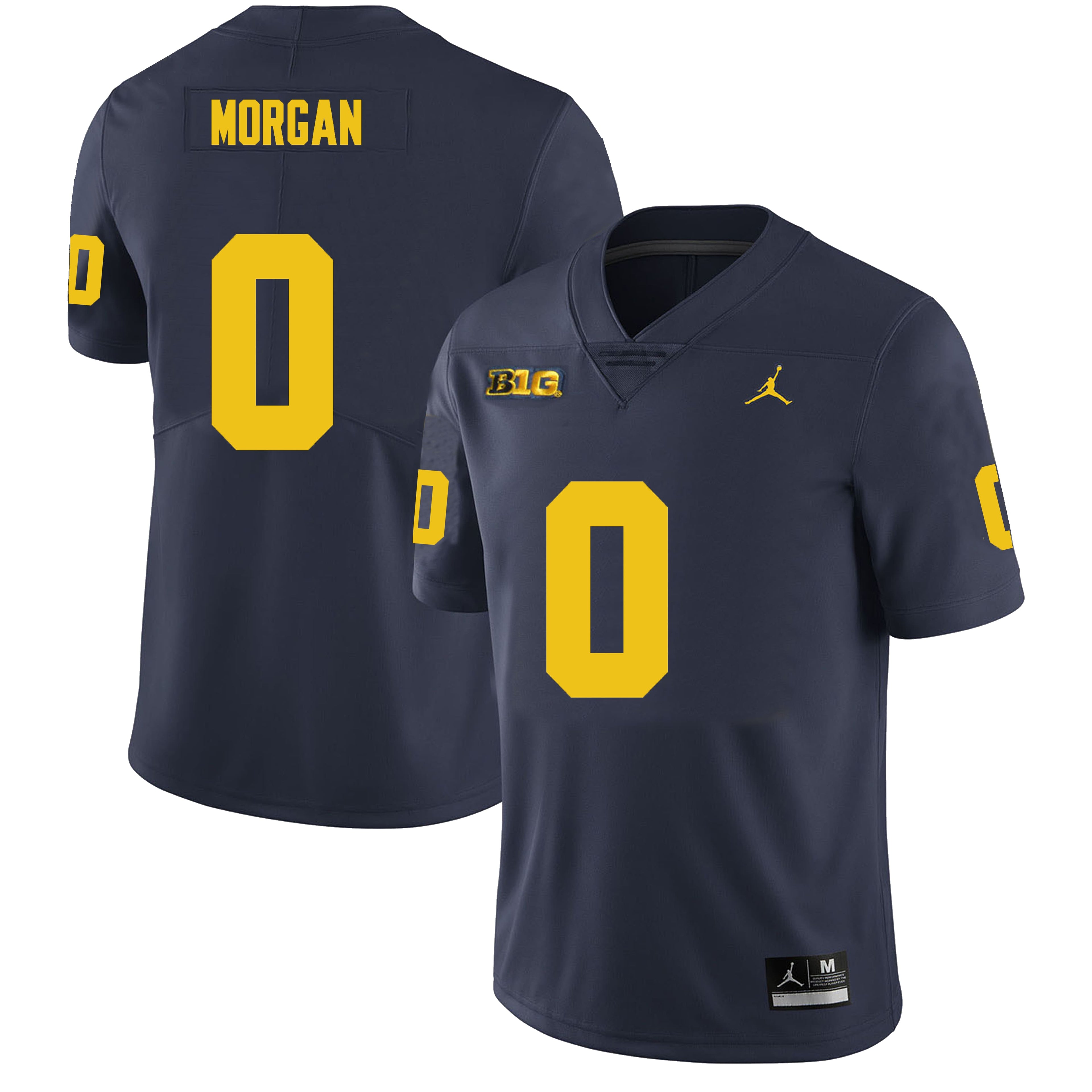 Michigan Wolverines #0 Semaj Morgan Football Jersey Stitched