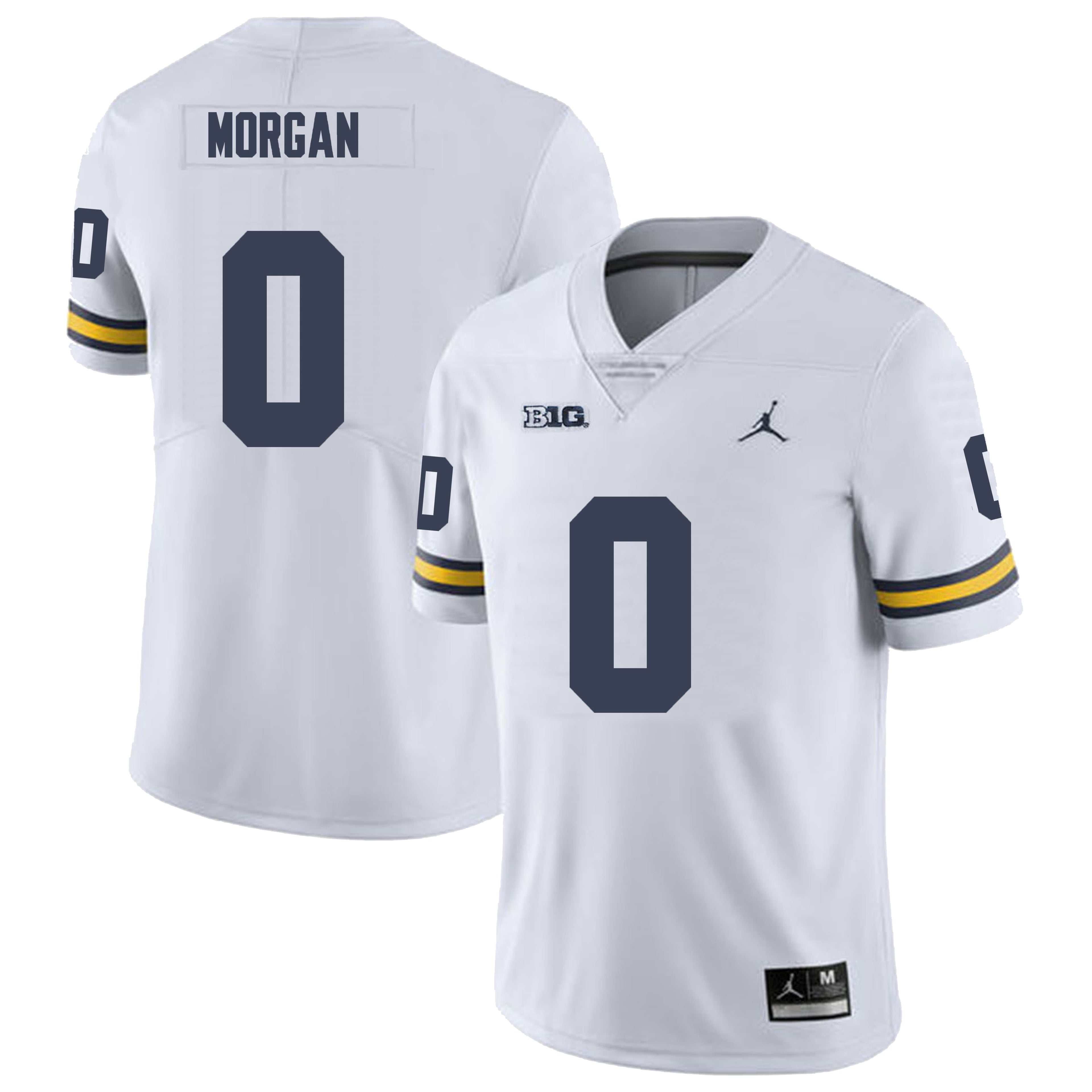 Michigan Wolverines #0 Semaj Morgan Football Jersey Stitched