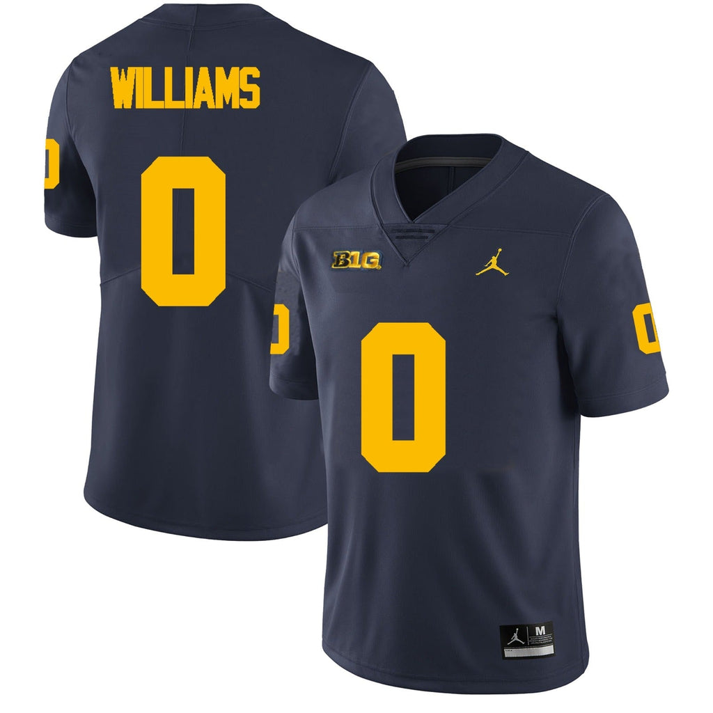 Michigan Wolverines #0 Tré Williams Football Jersey Stitched