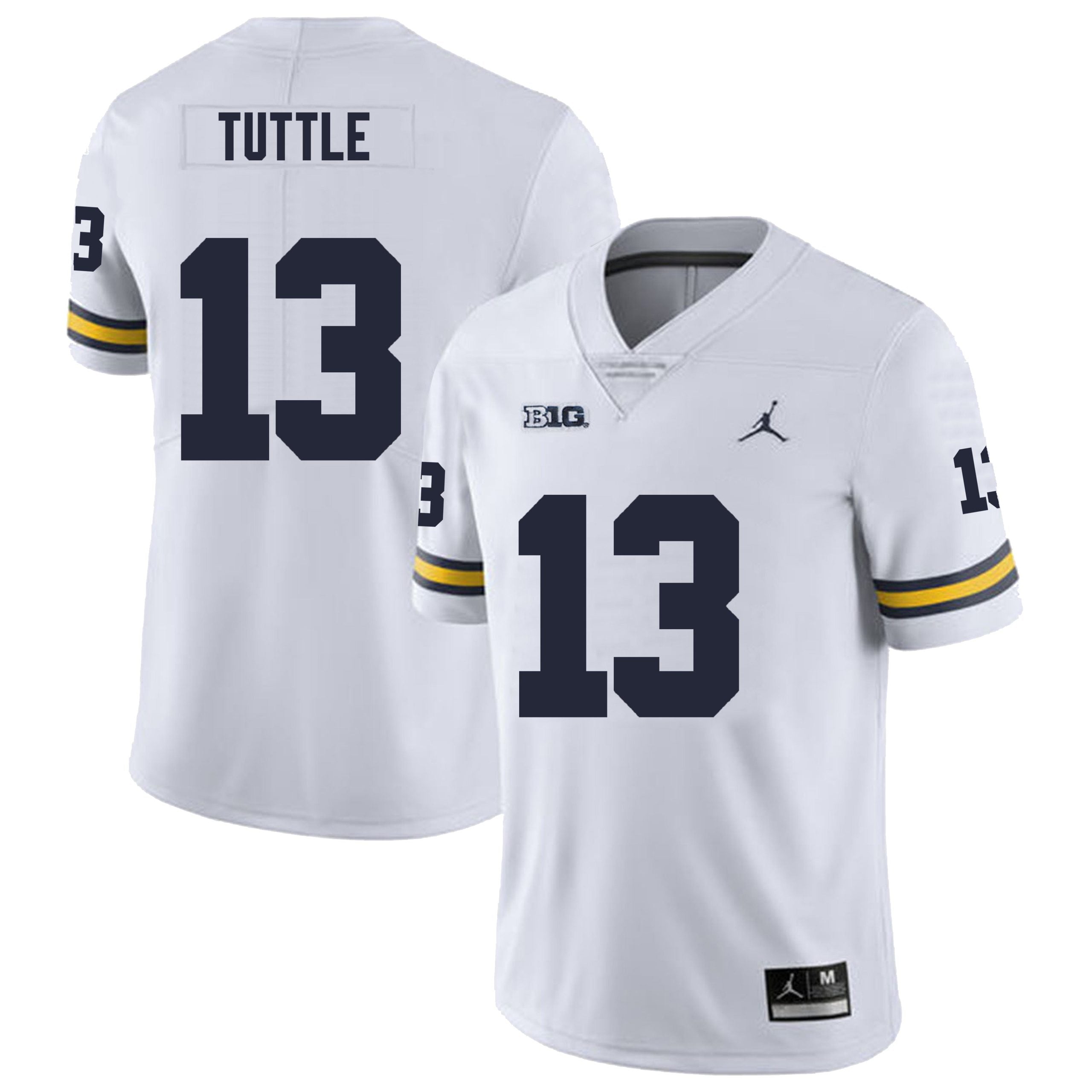 Michigan Wolverines #13 Jack Tuttle Men’s Michigan Wolverines Football Jersey Stitched