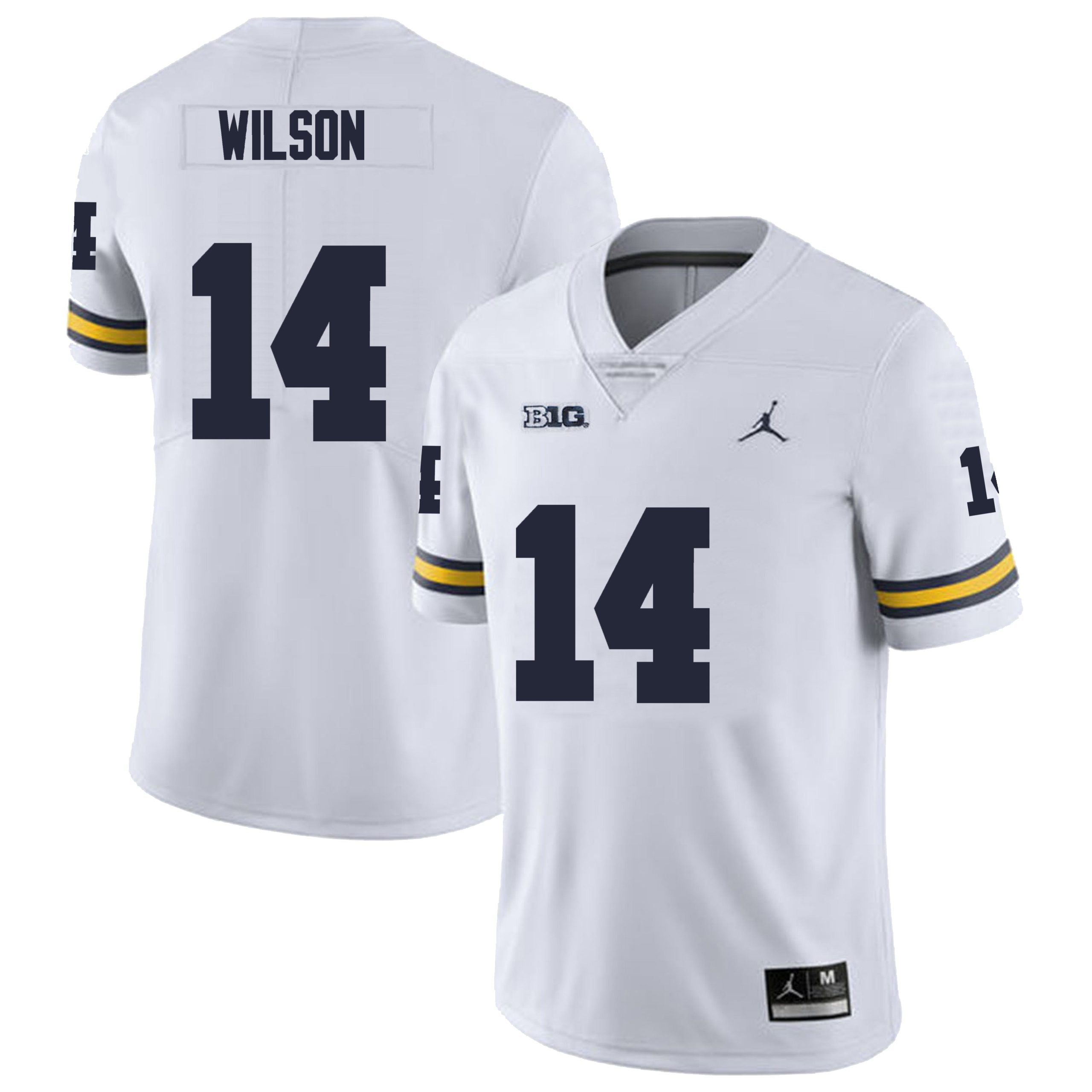 Michigan Wolverines #14 Roman Wilson Men’s Michigan Wolverines Football Jersey Stitched
