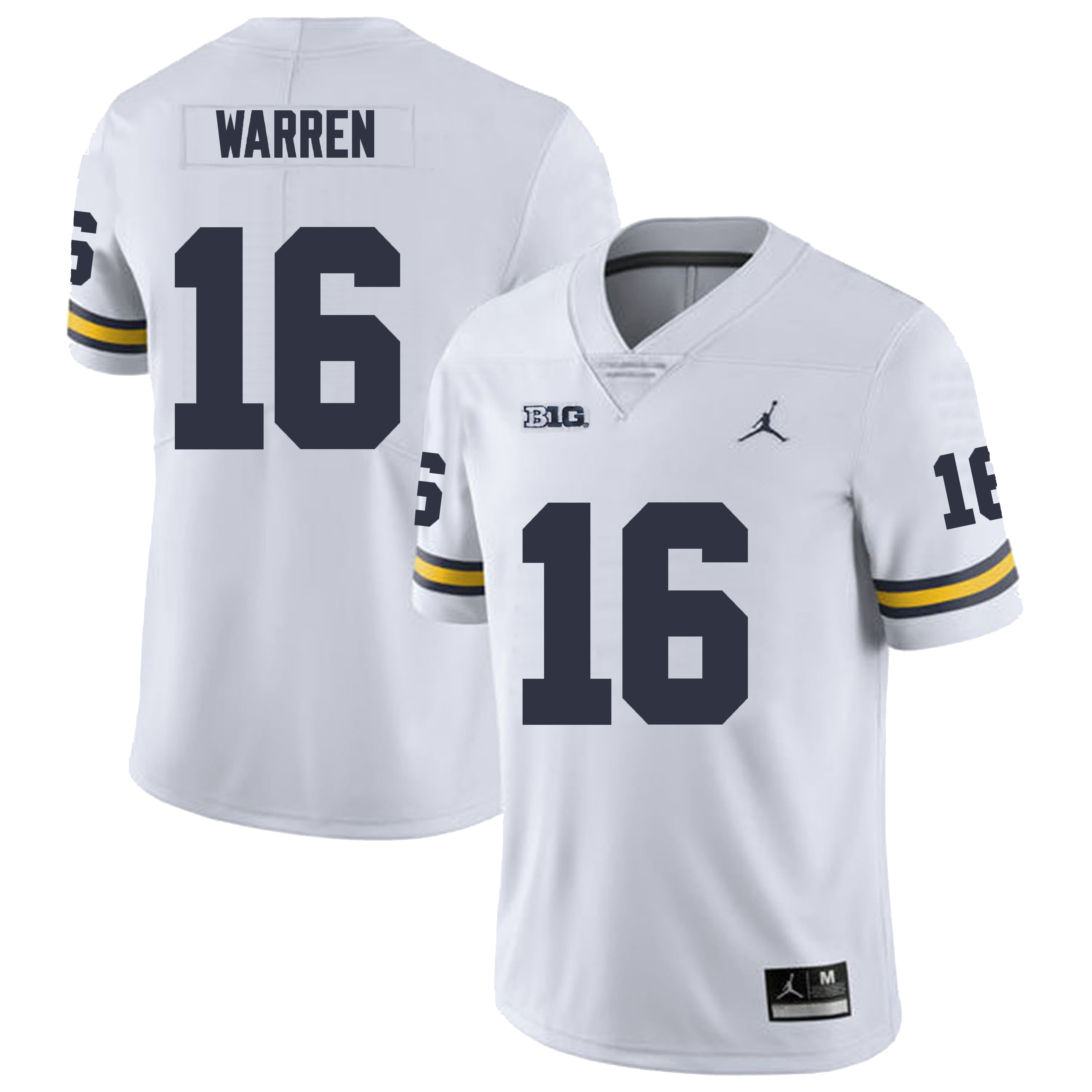 Michigan Wolverines #16 Davis Warren Football Jersey Stitched