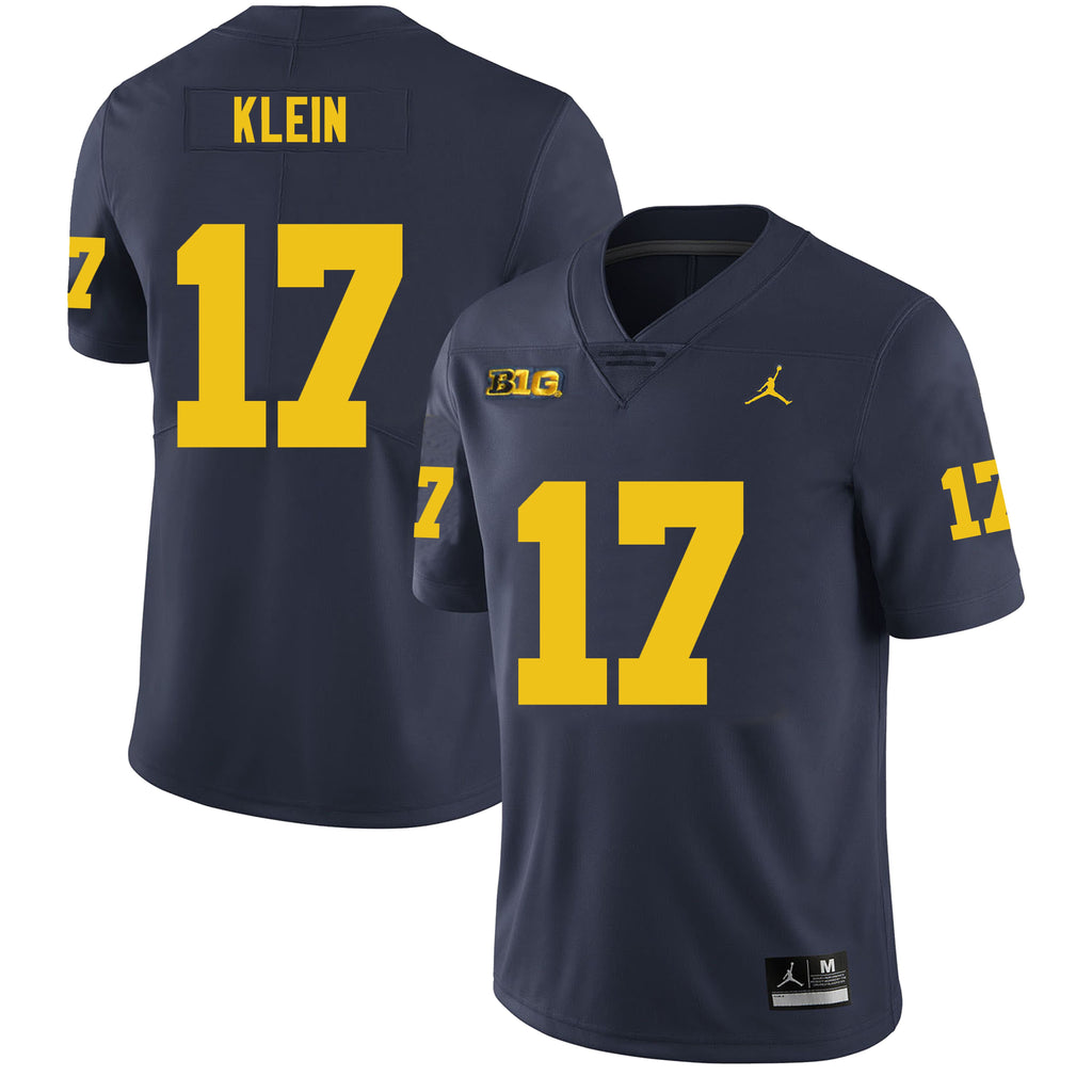 Michigan Wolverines #17 Marlin Klein Football Jersey Stitched