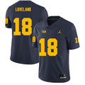 Michigan Wolverines #18 Colston Loveland Men’s Michigan Wolverines Football Jersey Stitched