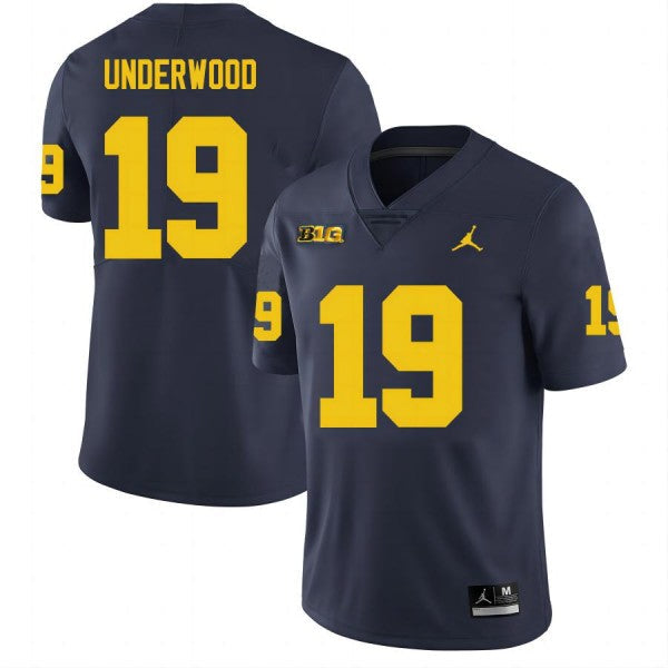 Michigan Wolverines #19 Bryce Underwood Football Jersey Stitched
