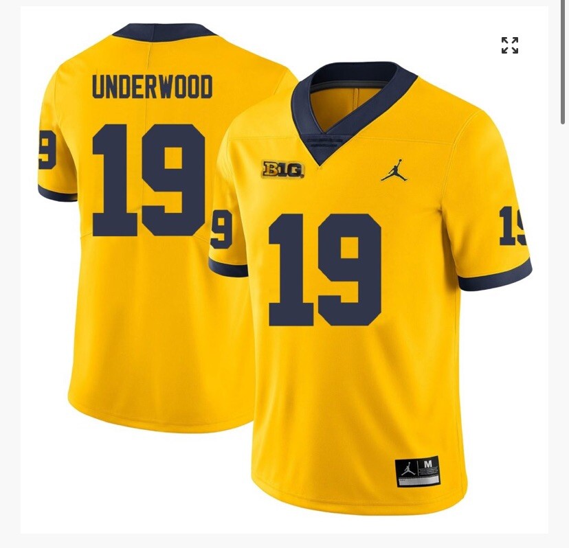 Michigan Wolverines #19 Bryce Underwood Football Jersey Stitched