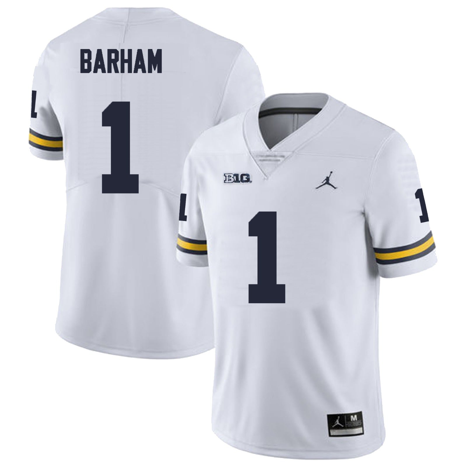 Michigan Wolverines #1 Jaishaw Barham Football Jersey Stitched