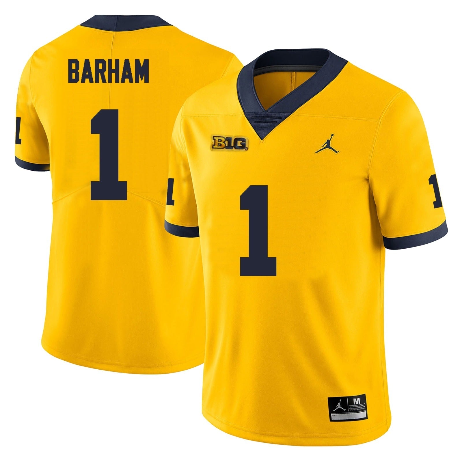 Michigan Wolverines #1 Jaishaw Barham Football Jersey Stitched