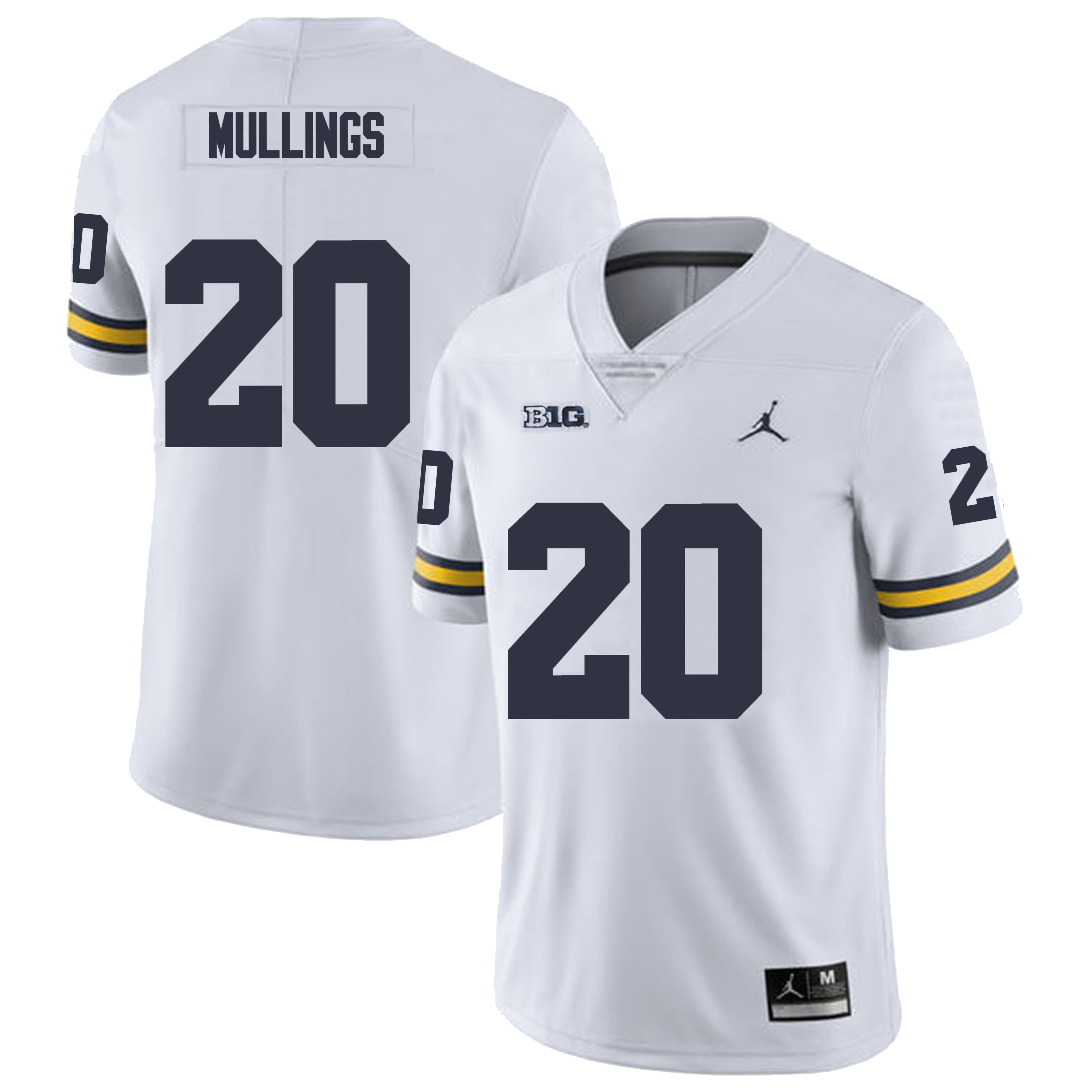 Michigan Wolverines #20 Kalel Mullings Football Jersey Stitched