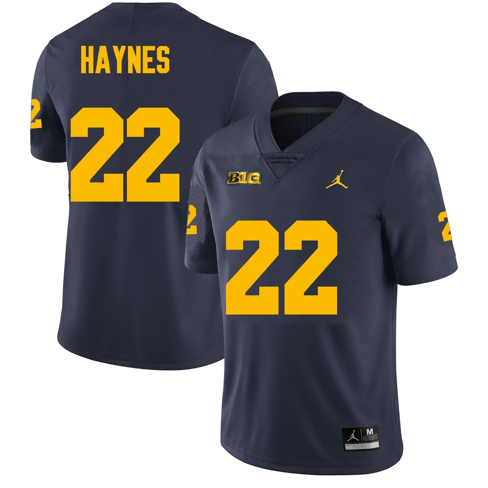 Michigan Wolverines #22 Justice Haynes Football Jersey Stitched