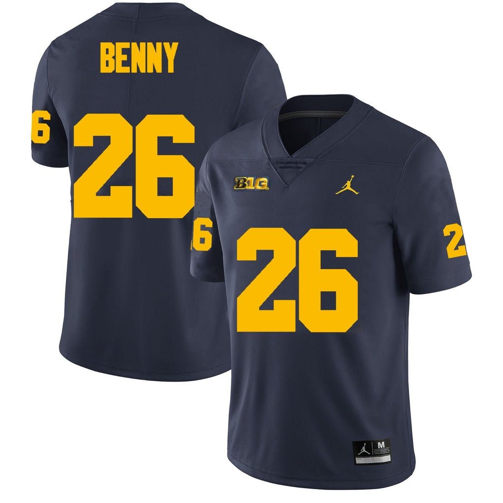 Michigan Wolverines #26 Rayshaun Benny Football Jersey Stitched