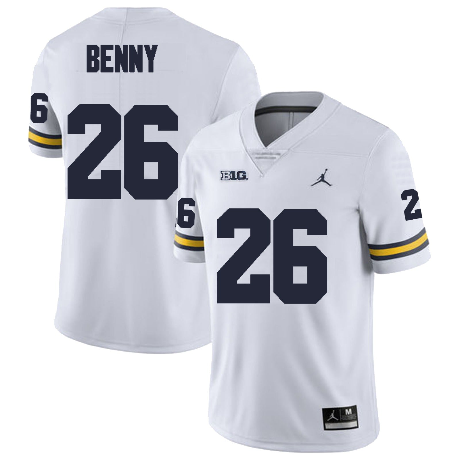 Michigan Wolverines #26 Rayshaun Benny Football Jersey Stitched