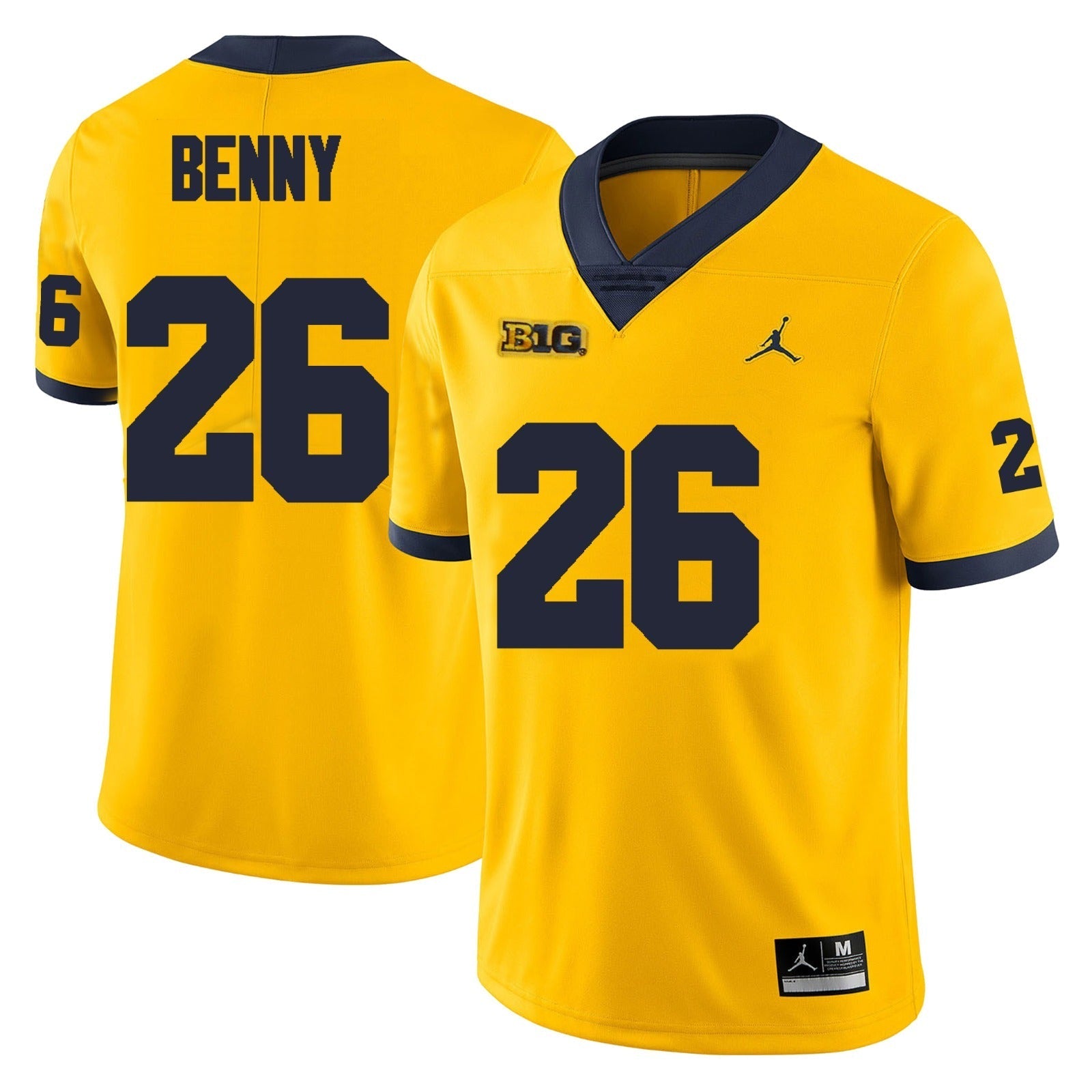 Michigan Wolverines #26 Rayshaun Benny Football Jersey Stitched