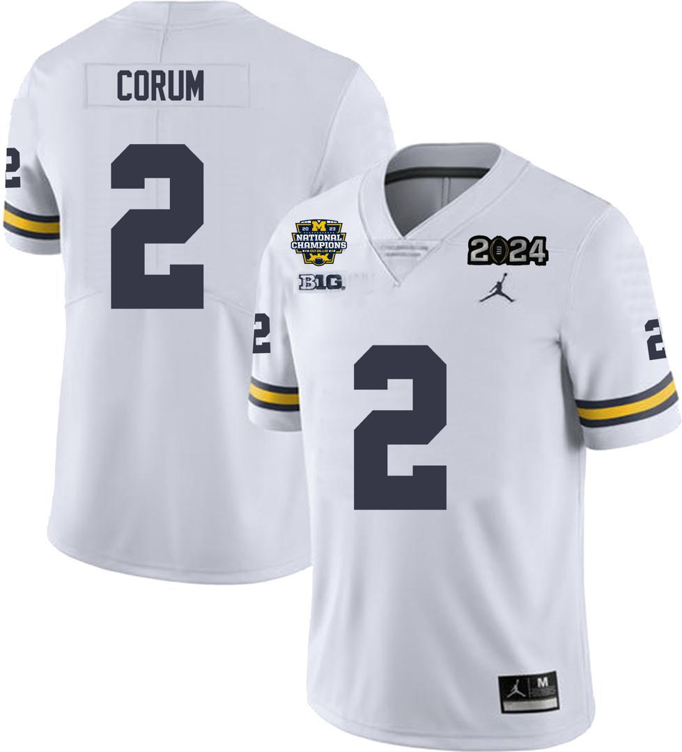 Michigan Wolverines #2 Blake Corum Alumni Football Jersey Stitched