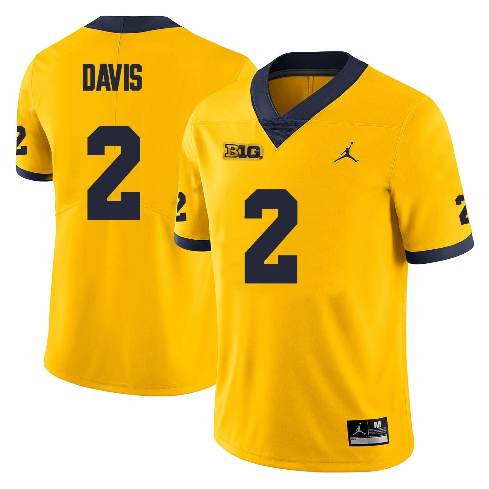 Michigan Wolverines #2 Jadyn Davis Football Jersey Stitched