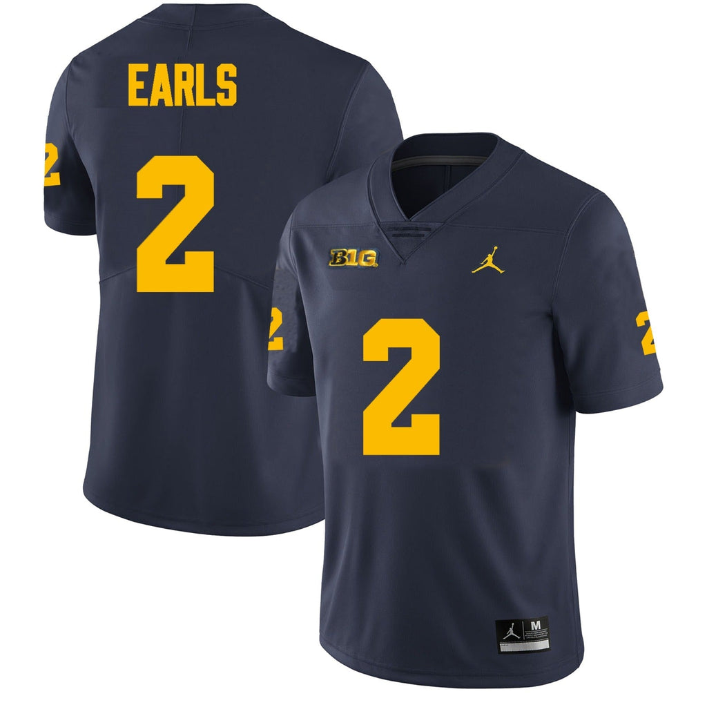 Michigan Wolverines #2 Shamar Earls Football Jersey Stitched