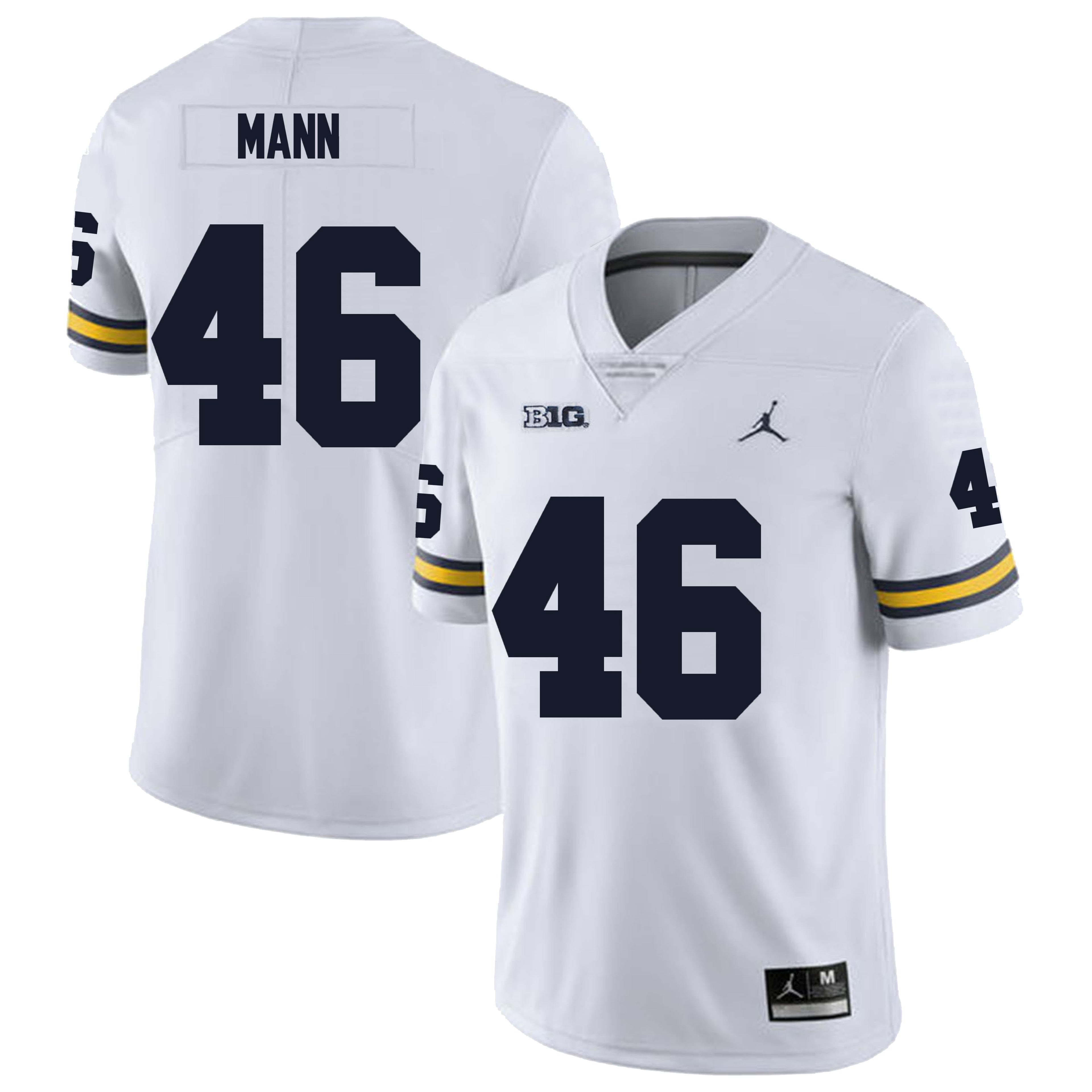 Michigan Wolverines #46 Brandon Mann Football Jersey Stitched