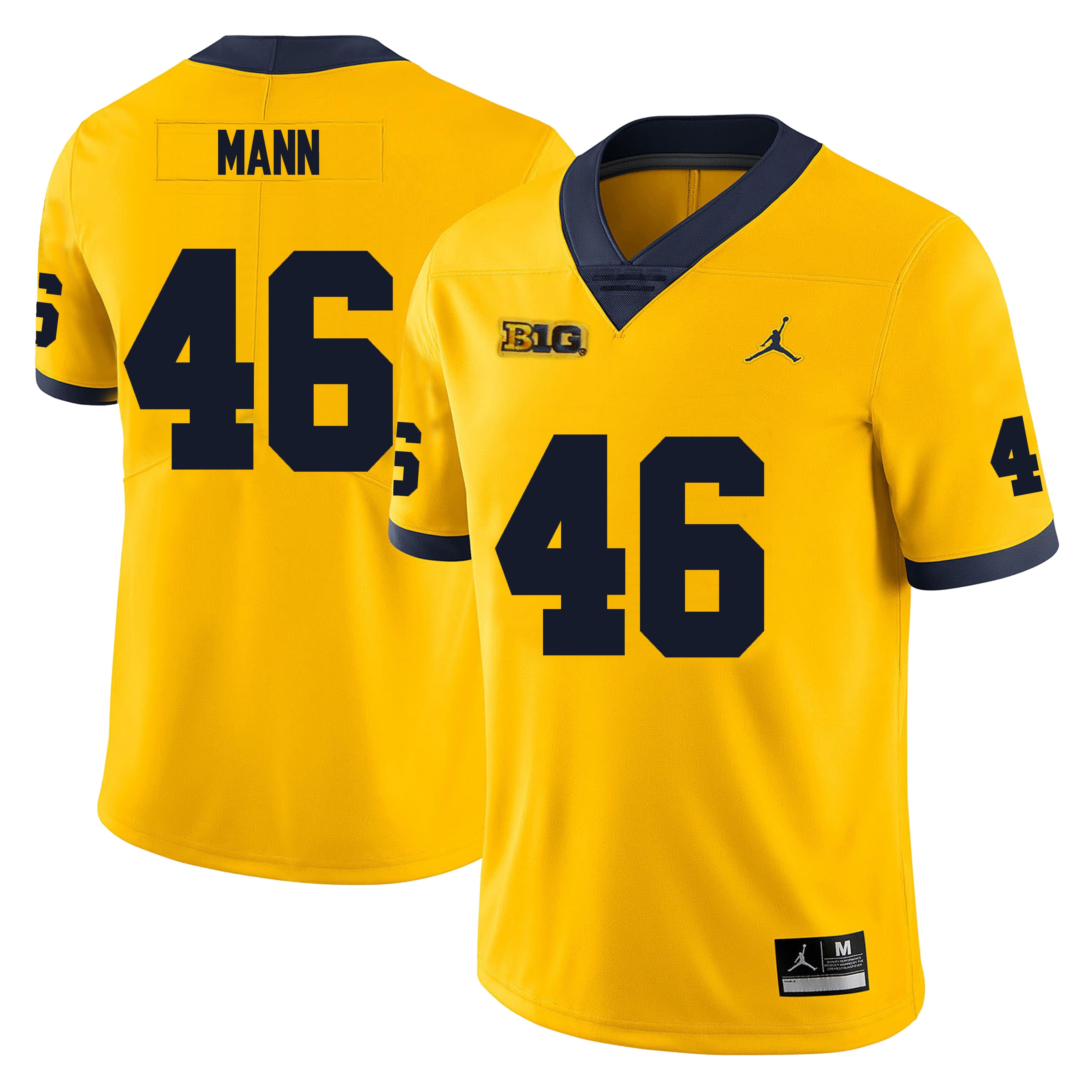 Michigan Wolverines #46 Brandon Mann Football Jersey Stitched