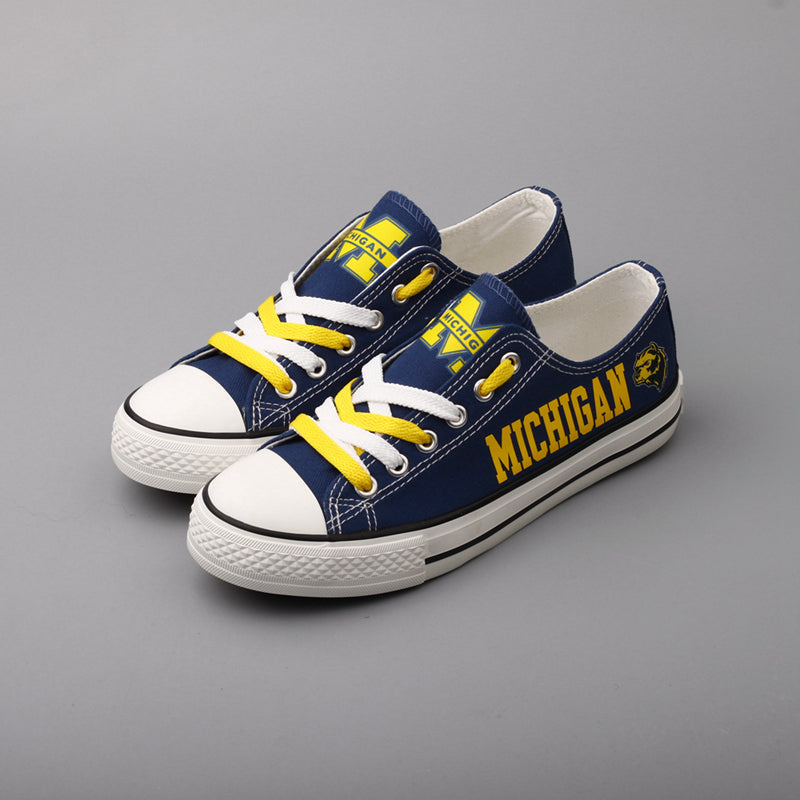 Michigan Wolverines Sport Sneakers Shoes For Men Women Fans