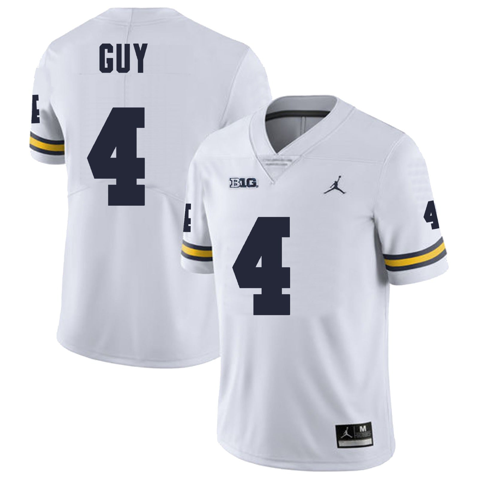 Michigan Wolverines #4 TJ Guy Football Jersey Sitched