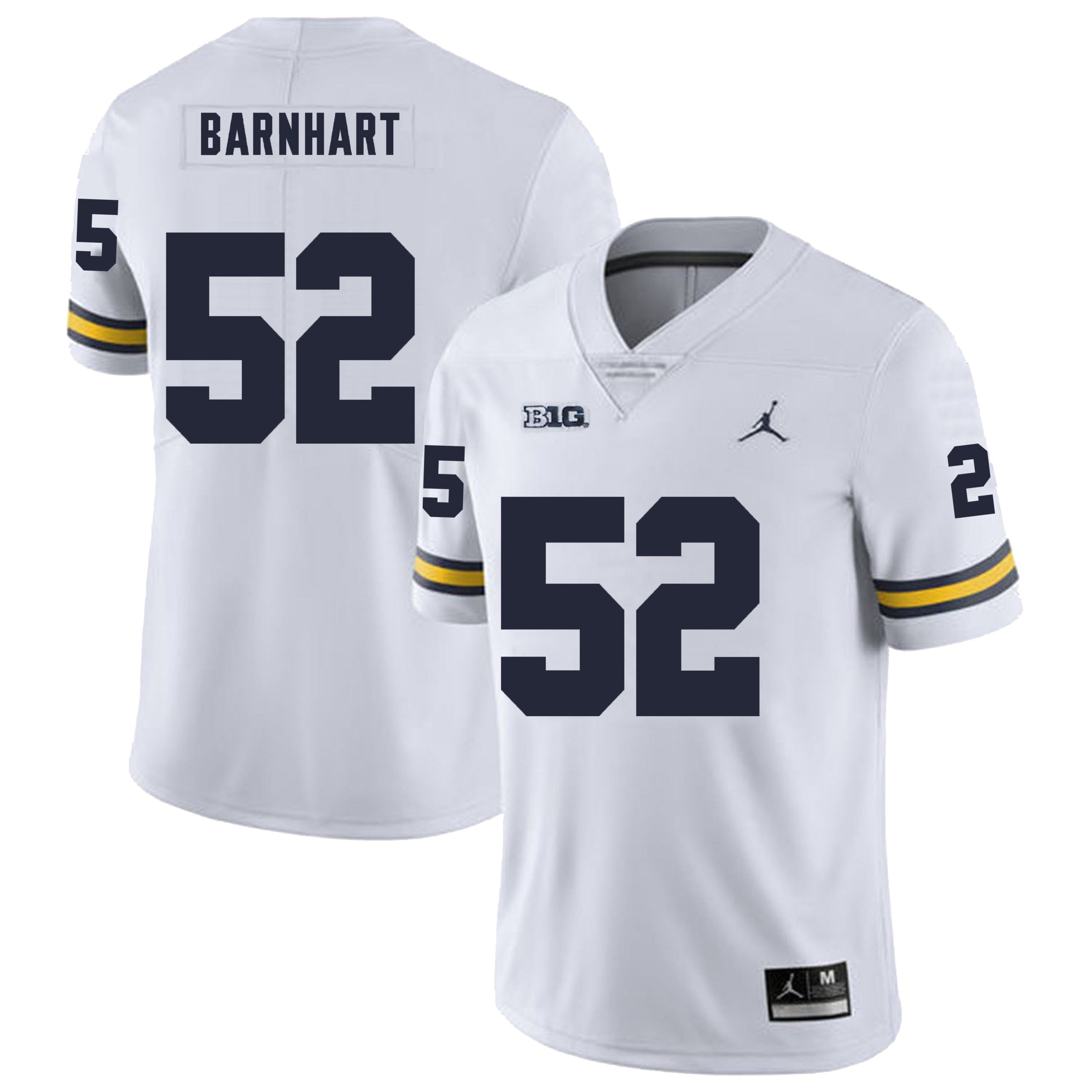 Michigan Wolverines #52 Karsen Barnhart Men’s Michigan Wolverines Football Jersey Stitched
