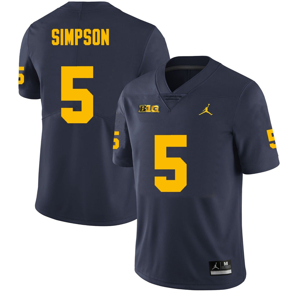 Michigan Wolverines #5 Anthony Simpson Football Jersey Stitched