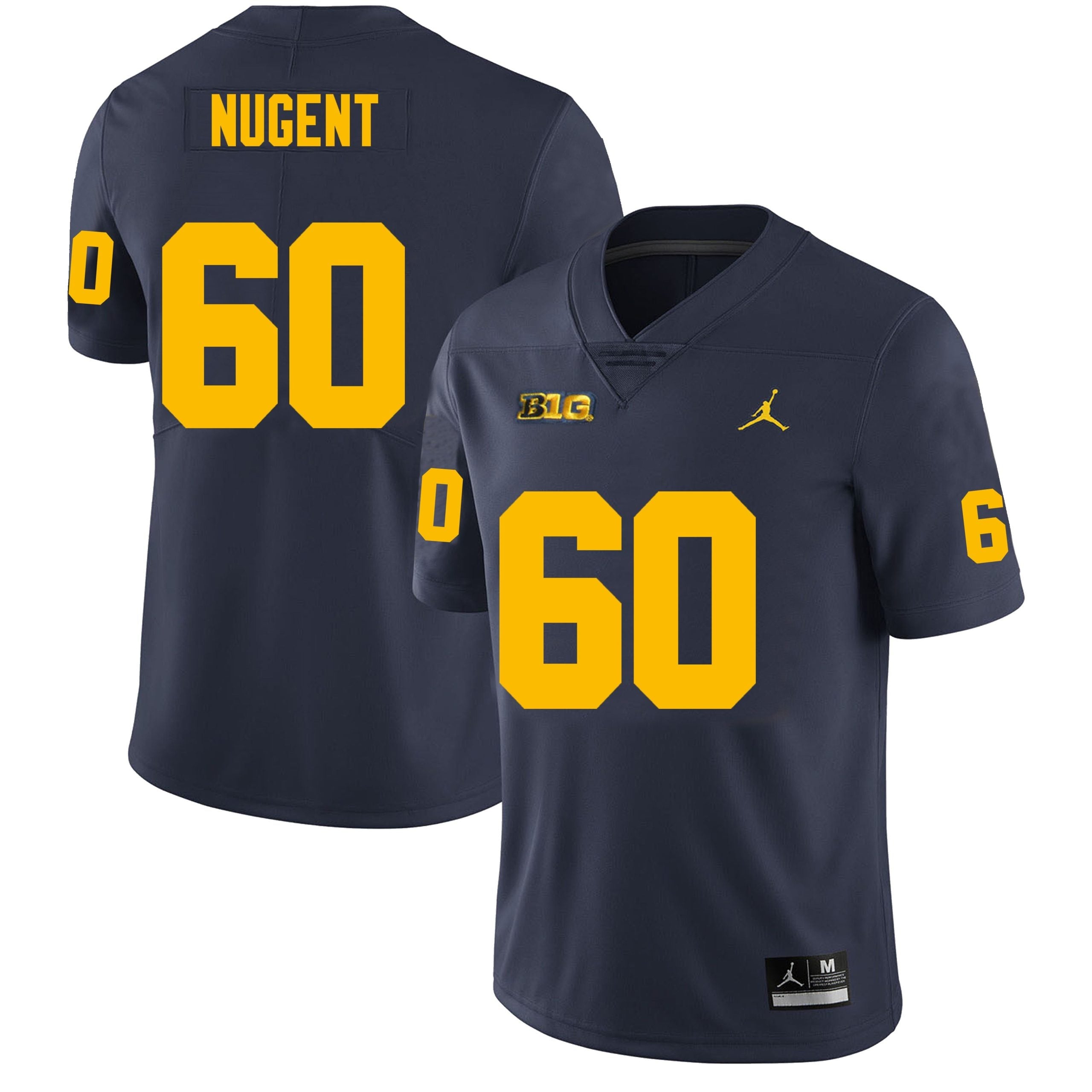 Michigan Wolverines #60 Drake Nugent Men’s Michigan Wolverines Football Jersey Stitched