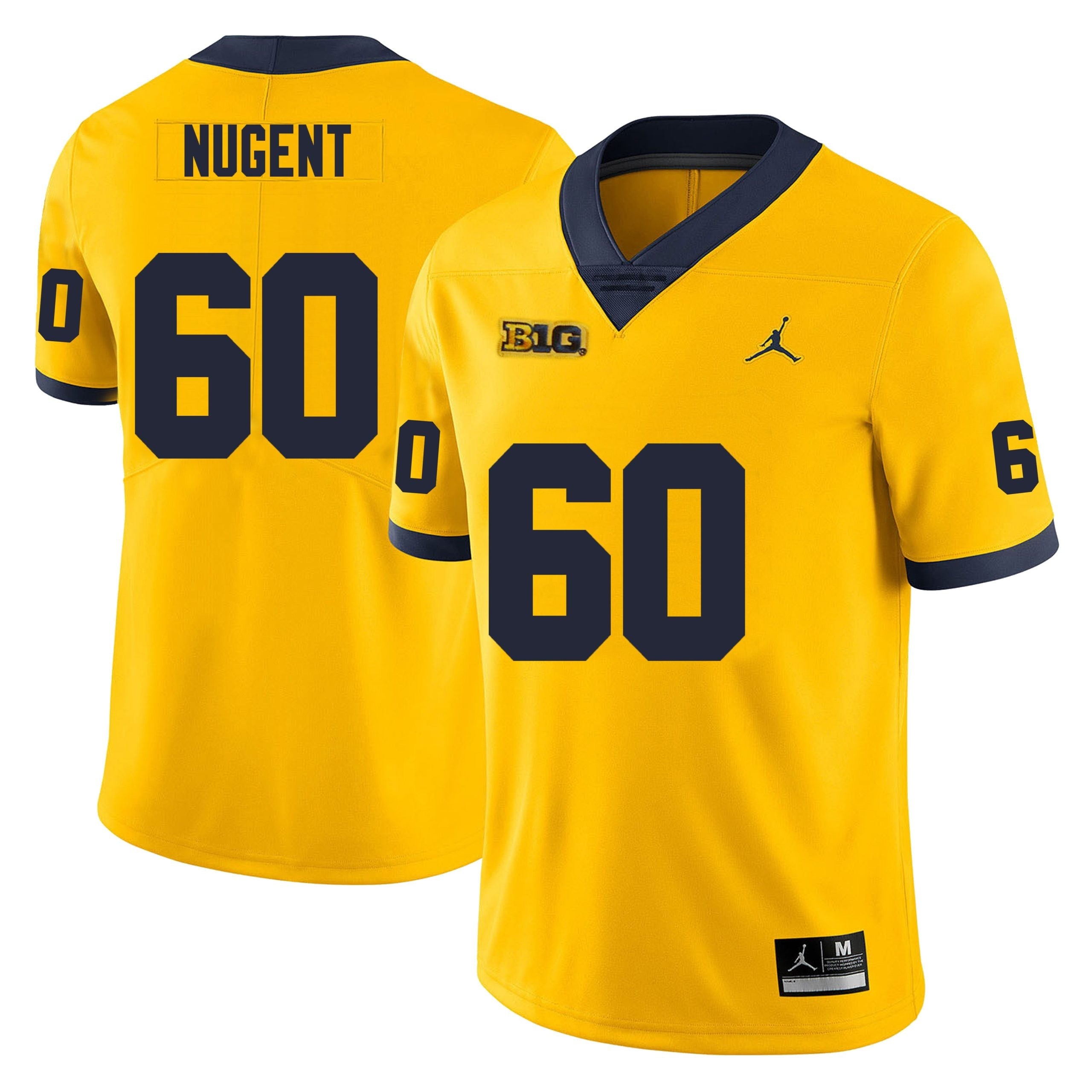 Michigan Wolverines #60 Drake Nugent Men’s Michigan Wolverines Football Jersey Stitched