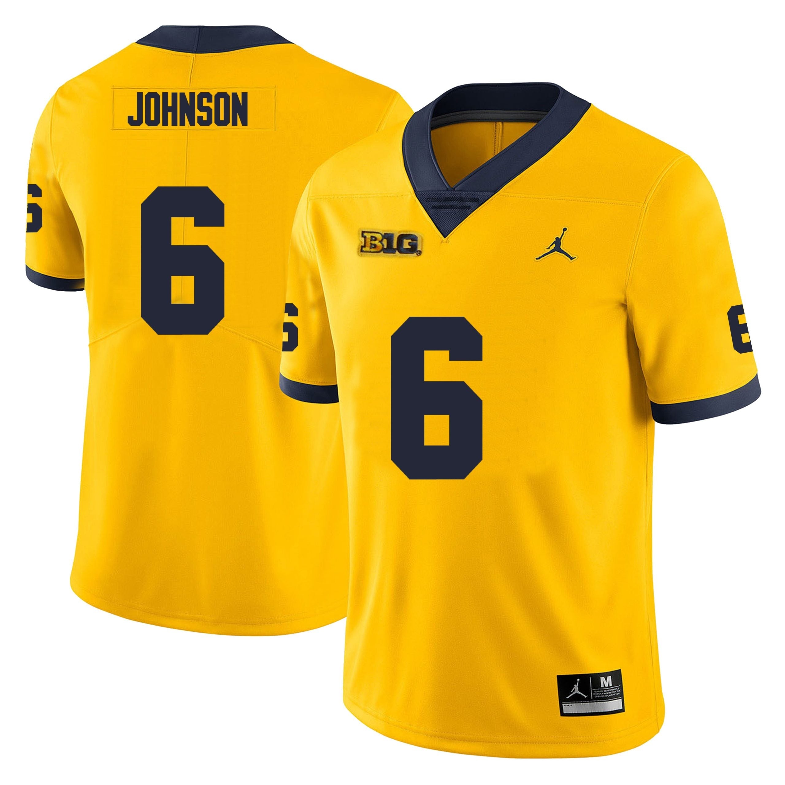 Michigan Wolverines #6 Cornelius Johnson Men’s Michigan Wolverines Football Jersey Stitched