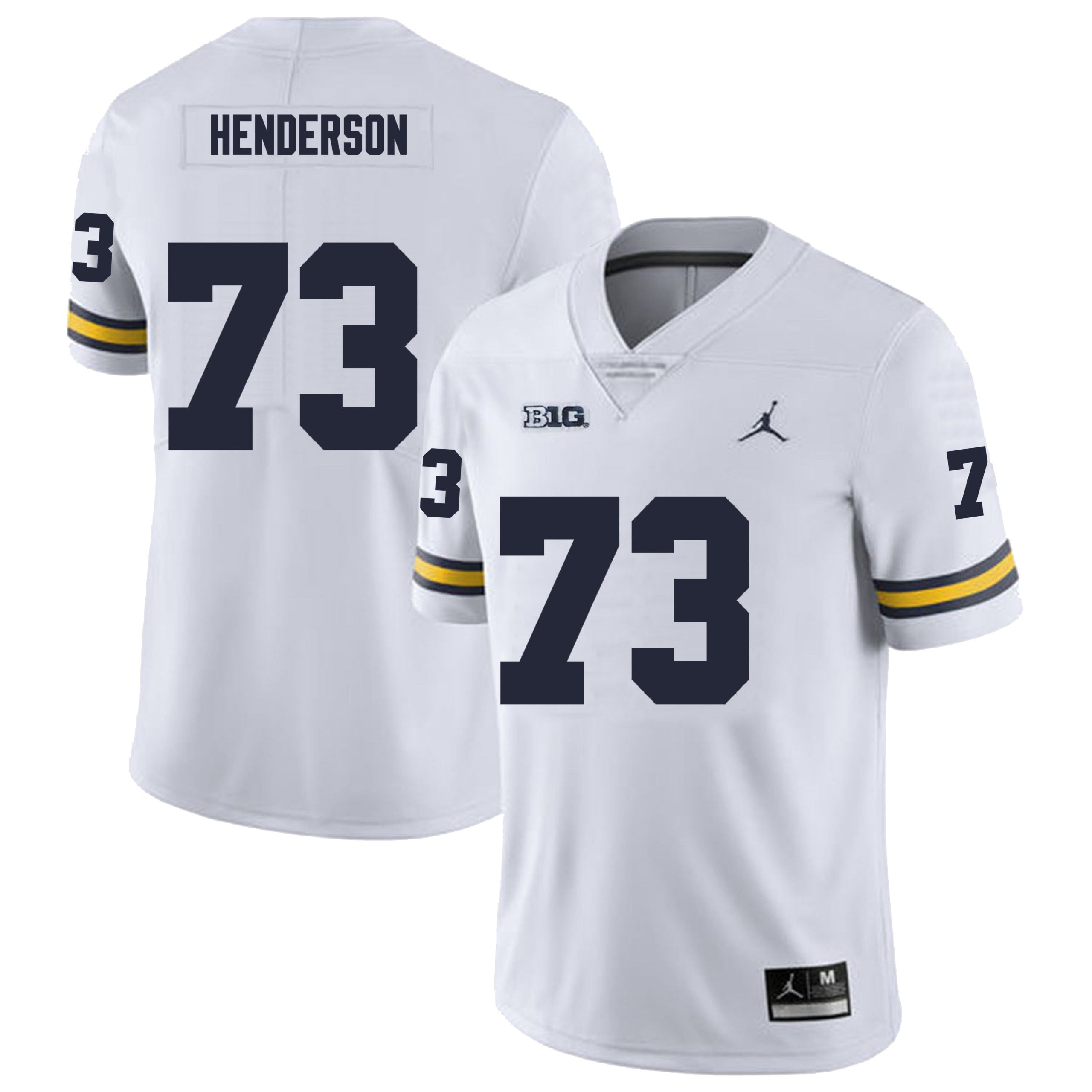 Michigan Wolverines #73 LaDarius Henderson Men’s Michigan Wolverines Football Jersey Stitched
