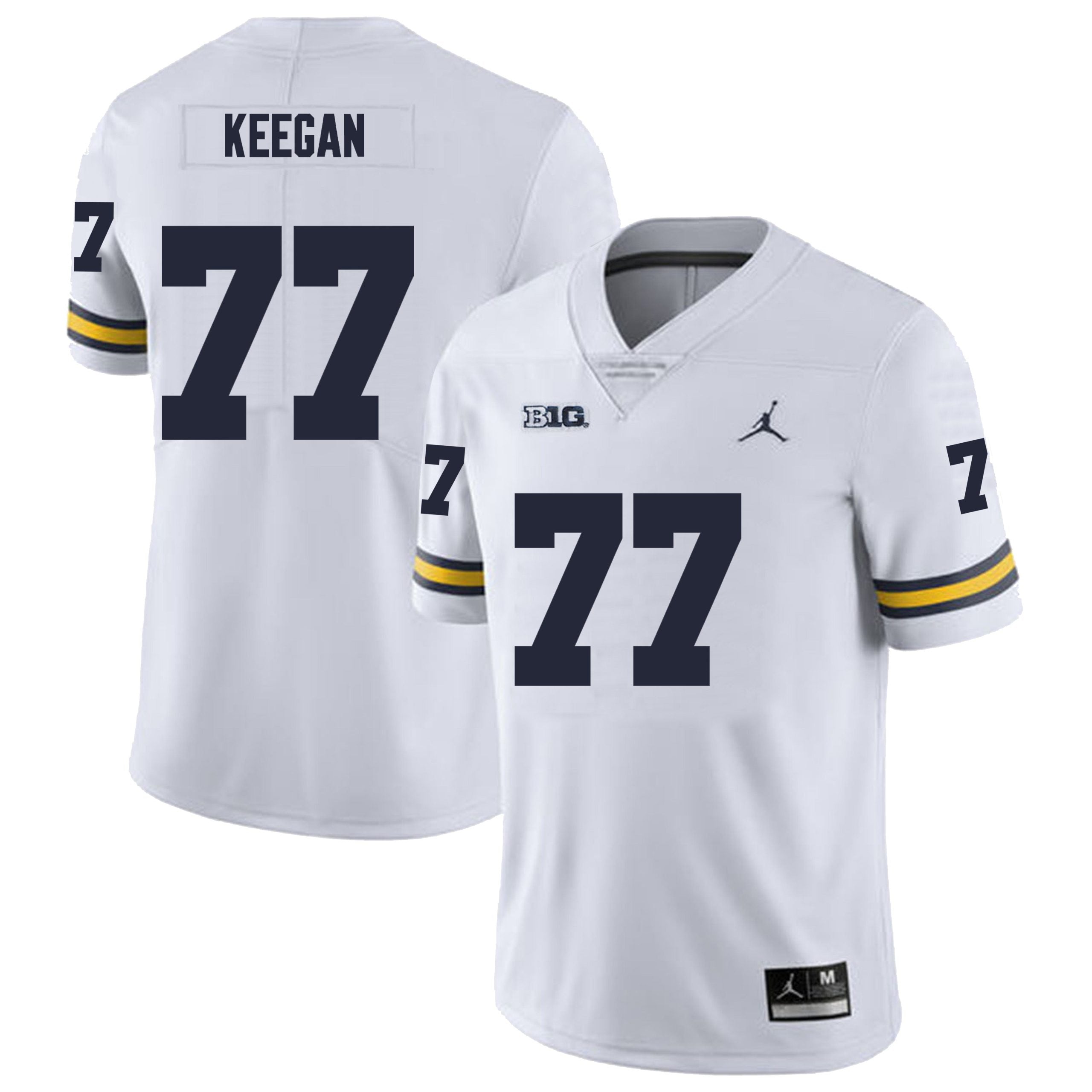 Michigan Wolverines #77 Trevor Keegan Men’s Michigan Wolverines Football Jersey Stitched
