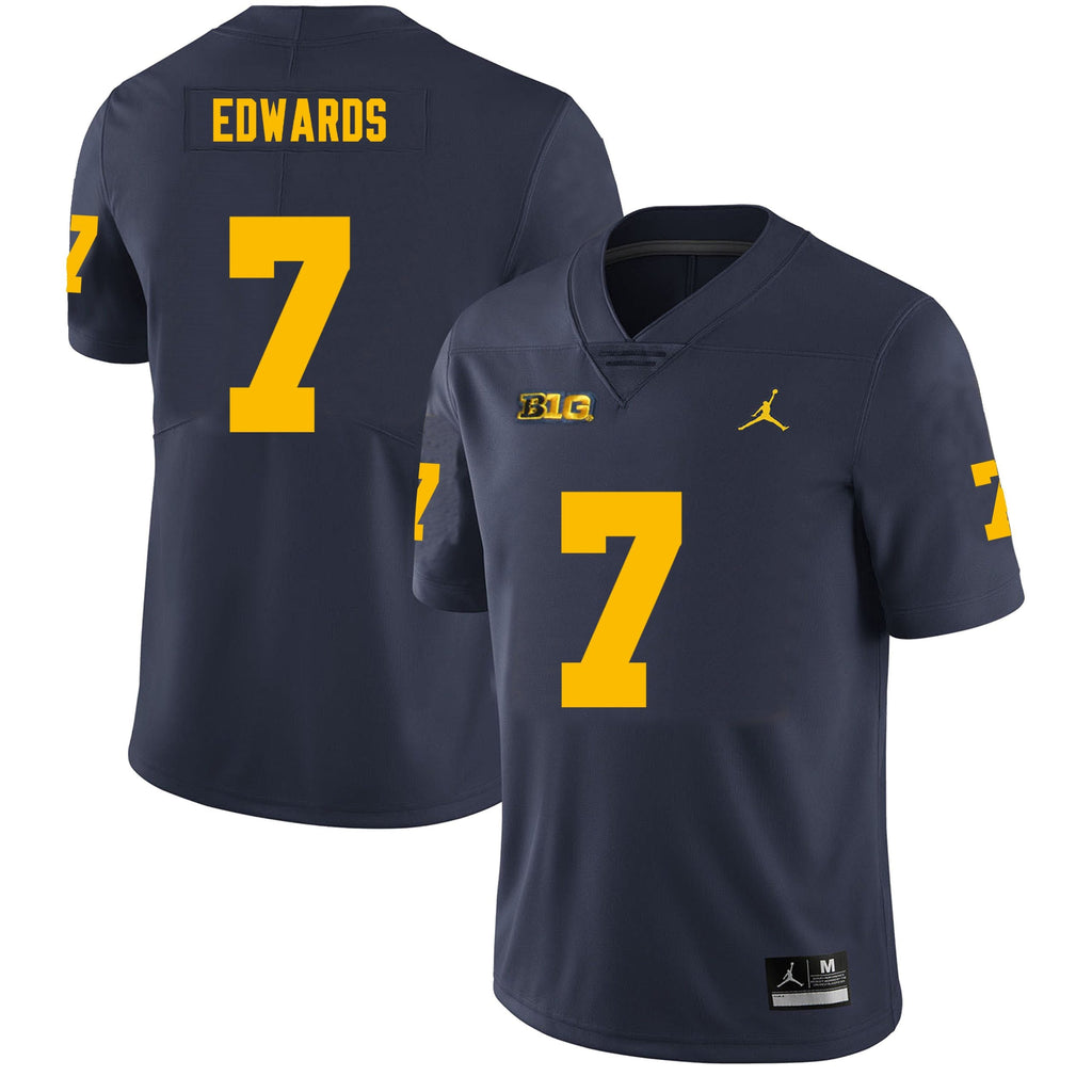 Michigan Wolverines #7 Donovan Edwards Men’s Michigan Wolverines Football Jersey Stitched