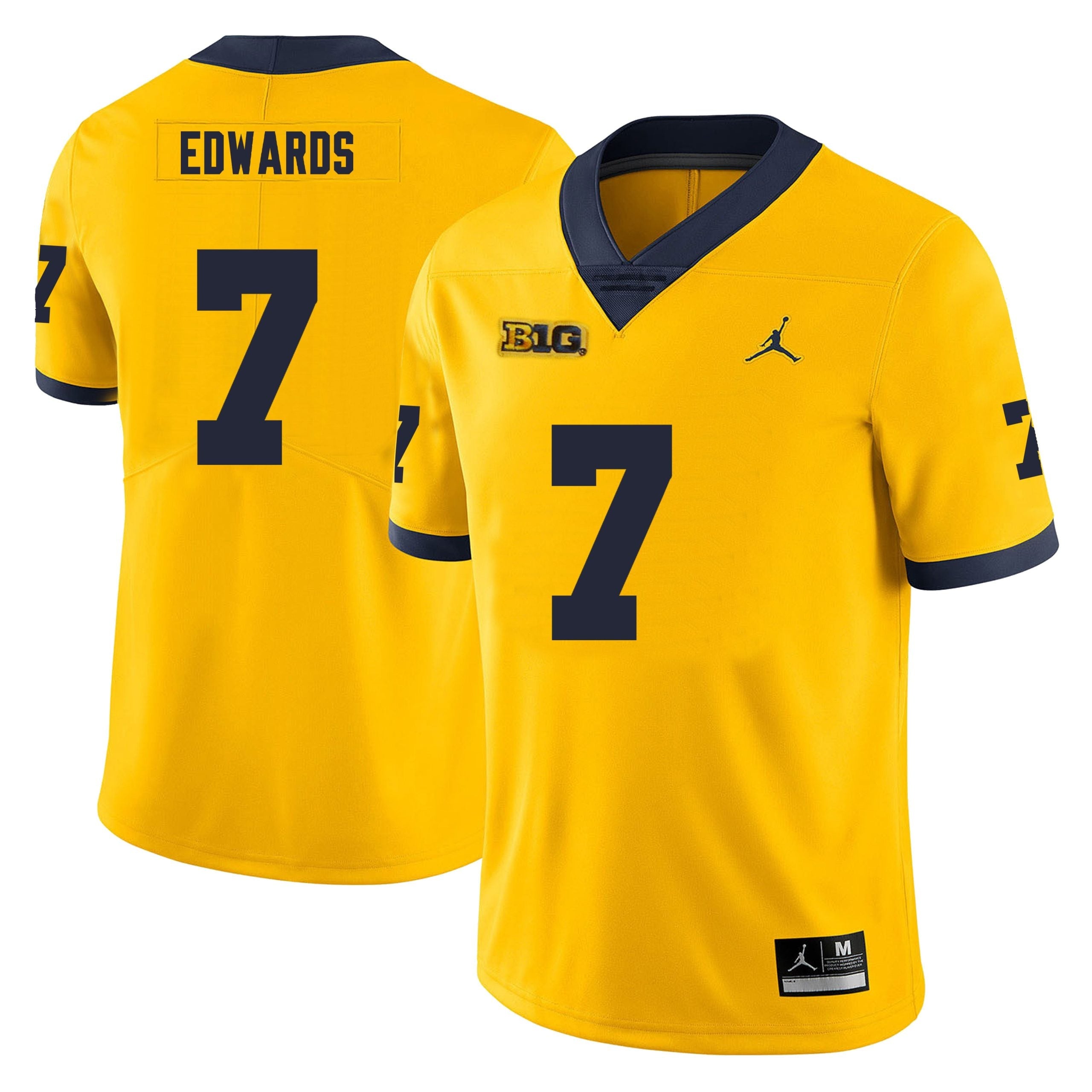 Michigan Wolverines #7 Donovan Edwards Men’s Michigan Wolverines Football Jersey Stitched